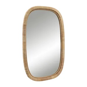 Ec 22x34 Rectangular Mirror, Brown