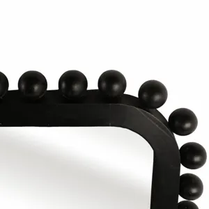 Ec 23x45\" Knobby Rectangular Mirror, Black