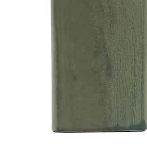 14x29\" Reactive Finish Table Lamp, Green