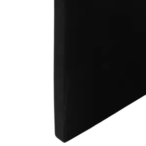 46x24\" Modern Marble Top Coffee Table, Black