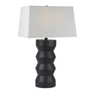 28" Totem Table Lamp, Black
