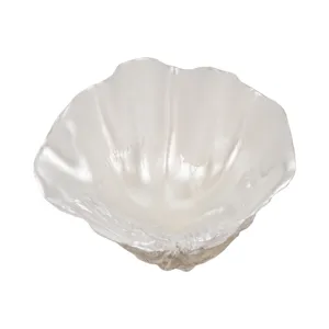 9\" Pearlized Shell Bowl, Ivory
