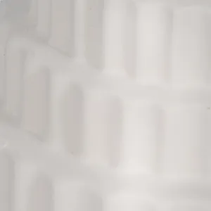 8\" Textured Staggered Vase, White