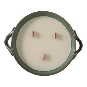 7\" 10 Oz Lakeside Rain Candle, Green
