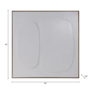 40x40 Mod 3-dimensional Wall Art, White