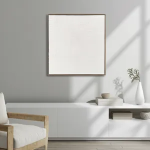 30x30\" Glossy Lines Wall Art, White
