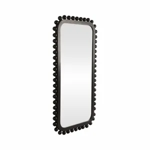 Ec 23x45\" Knobby Rectangular Mirror, Black