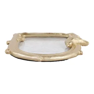 4x6" Birds & Branches Arch Photo Frame, Gold