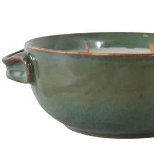 7\" 10 Oz Lakeside Rain Candle, Green