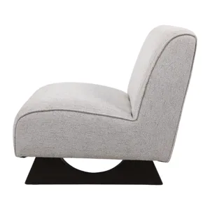 33x30" Warren Accent Chair, Ivory/brown