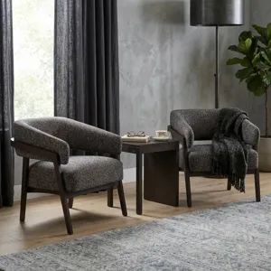31x28" Modern Accent Chair, Brown