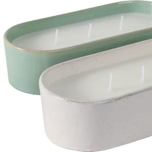 S/2 10x4\" 19 Oz Grapefruit&ginger Oval Cndle,multi