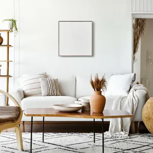 30x30\" Glossy Lines Wall Art, White