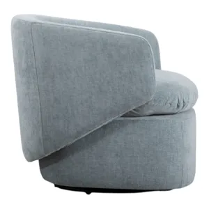 31x30" Modern Swivel Accent Chair, Light Blue