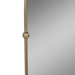 Ec 24x38 Arch Mirror With 4 Knobs, Gold