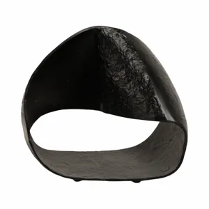 15\" Twisted Metal Circle, Black