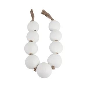 44x3\" Ecomix Bead Garland, White