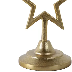 9x5\" Star Taper Holder, Gold