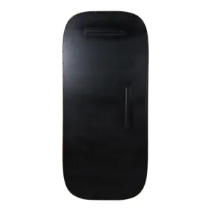 90x42" Ribbed Curved Mirror, Gold