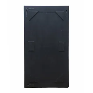 42x23\" Hair On Hide Cow Print Mirror, Brown/white