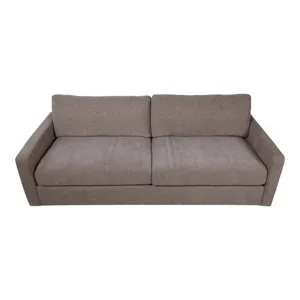 94x39" Modern Textured Sofa, Light Brown