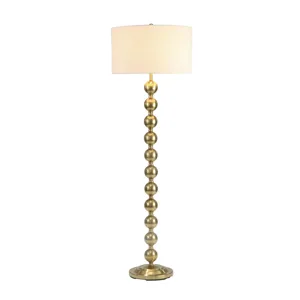 Metal 57" Stacked Ball Floor Lamp, Gold - Kd