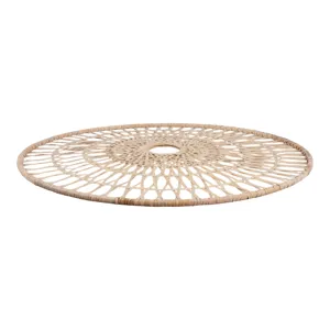 Ec Wicker, 36", Round Wall Accent, Natural