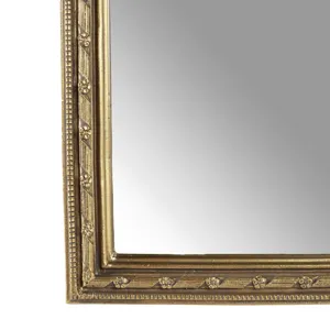 5x7\" Mirror In Gilded Bow Arch Frame, Gold