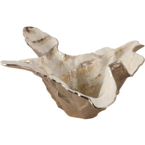 Gold/Tan Free Form Bowl