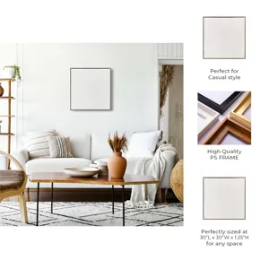 30x30\" Glossy Lines Wall Art, White