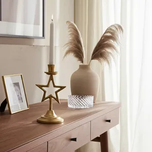 9x5\" Star Taper Holder, Gold