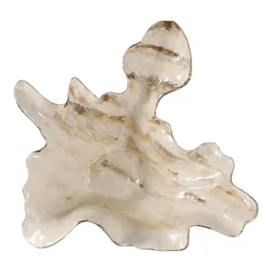 21x20\" Free-form Metal Bowl, Tan Multi