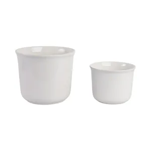 S/2 9/11\" Pretty Bow Planters, White