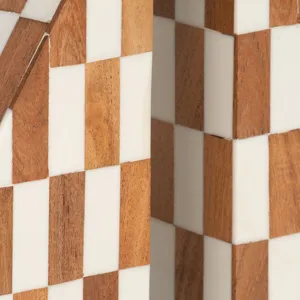 Resin, S/2 7\" Right Angle Bookend, Ivory/natural