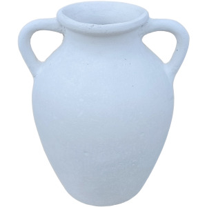 12" IVORY VASE WITH HANDLES