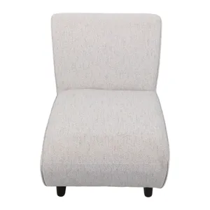 33x30" Warren Accent Chair, Ivory/brown