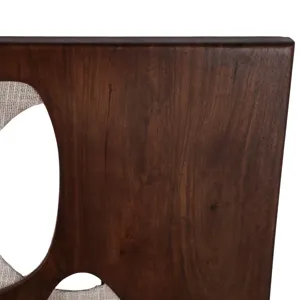 36x26\" Wood&fabric Mix-media Modern Wall Art,brwn