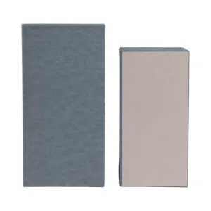 S/2 12/14\" Rectangular Faux Leather Boxes, Blue