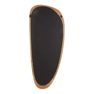Ec Wood, 15x36 Egg Shaped Mirror, Brown