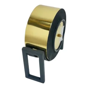 6\" Gld Blk Mtl Table Top Clock