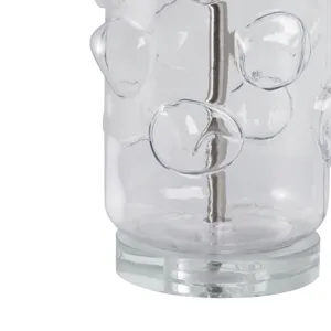 29x17\" Glass Bubbles Table Lamp, Clear