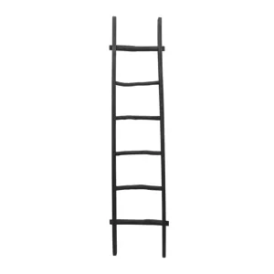 Ec Wooden , Decorative 76\" Ladder, Black