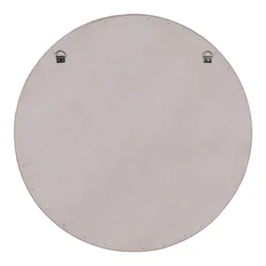 27" Round Capiz Mirror, Ivory