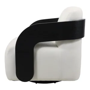 33x31" Modern Swivel Rocker Chair, Gray/black