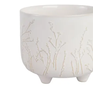 6\" Blooming Branches Planter, Ivory
