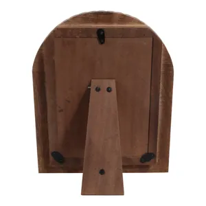 5x7" Ribbed Wood Arch Photo Frame, Natural