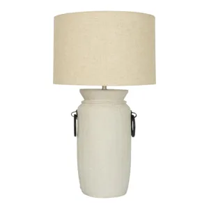 27" Ecomix Lamp With Shade, Ivory Kd