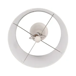 S/2 Ceramic 24\" Table Lamp, White