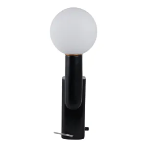 20x12\" Double Head Totem Lamp With Base Switch, Bl