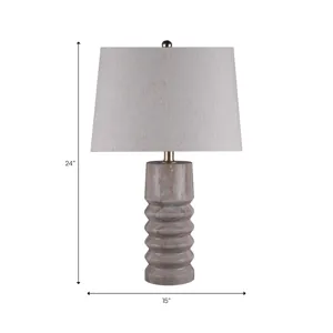 24" Marble Table Lamp Kd